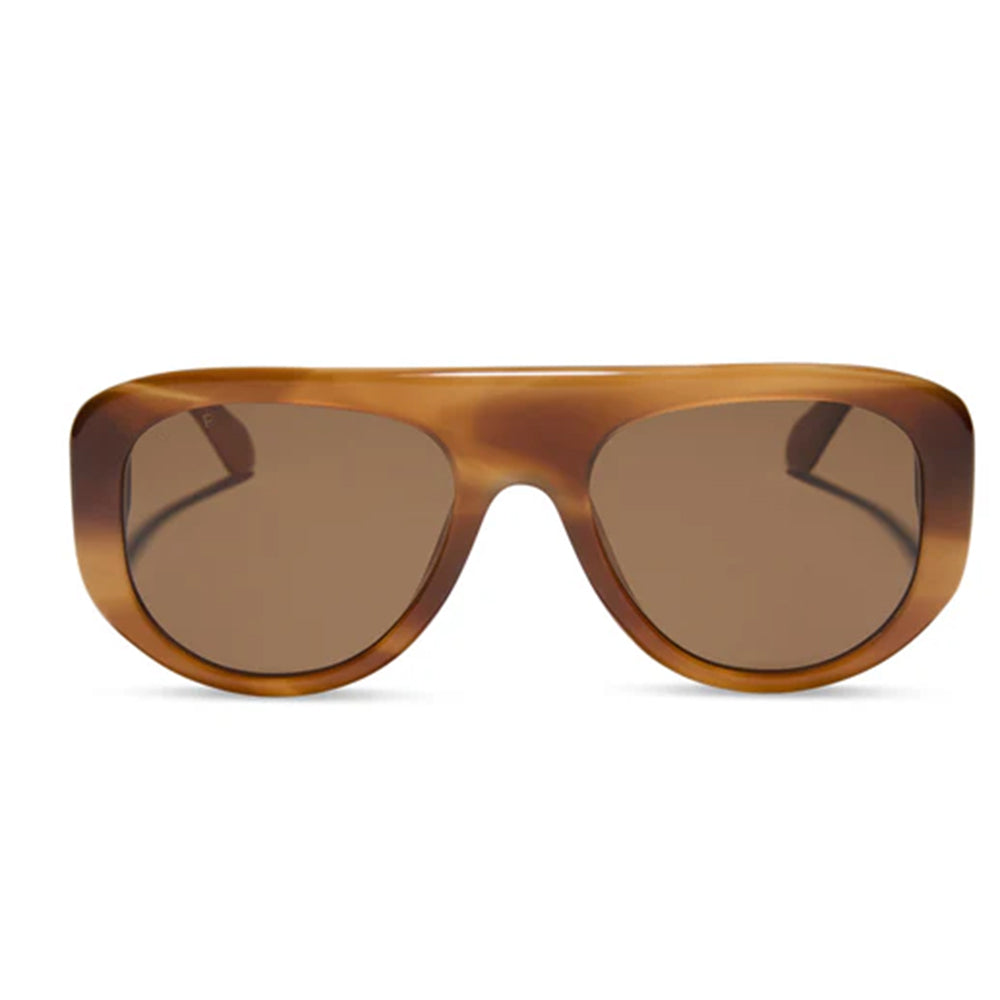 Diff Eyewear Apparel Diff Eyewear Morgan Tawny Tortoise and Brown Sunglasses