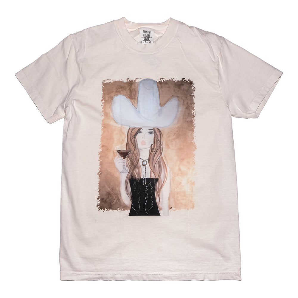 Dolly Estelle Apparel Dolly Estelle Women's Ivory Matini Cowgirl T-Shirt