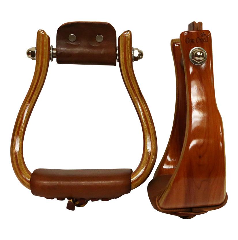 Don Orrell Tack Red Cedar / 3" Don Orrell Red Cedar Offset Stirrup