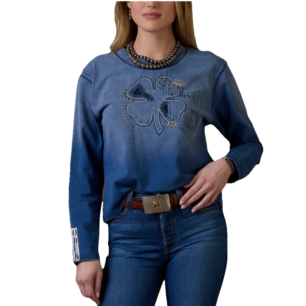Double D Ranch Apparel Double D Ranch Women's Stonewash Ida's Indigo Top