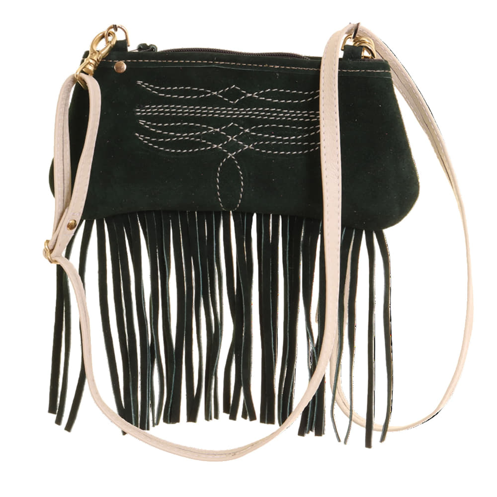Double J Saddlery Other Double J Saddlery Women's Forest Green Suede Little Clutch