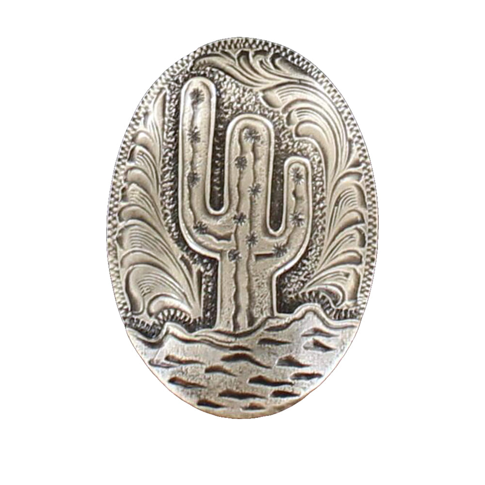 Double S Other Double S Oval Cactus Embossed Scarf Slide