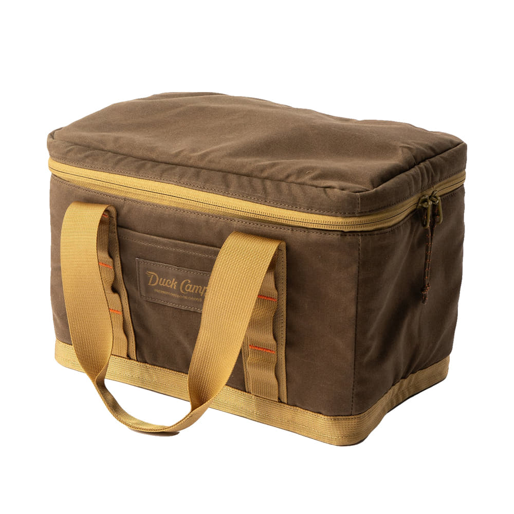 Duck Camp Apparel Pin Oak Duck Camp Canvas Ammo Tote Large in Pin Oak and Wheat