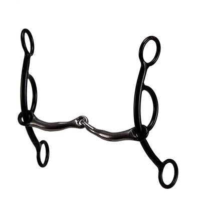 Dutton Bits Tack Dutton Swept Back 2 Piece Copper Gag Snaffle   