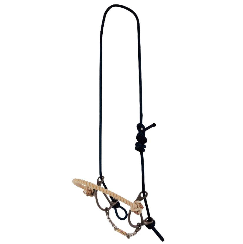 Dutton Bits Tack Dutton Twisted Dogbone Sliding Draw Gag & Rope Nose Bit