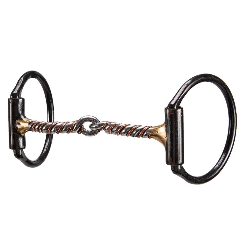 Dutton Bits Tack Dutton Twisted Steel with Copper Snaffle Bit