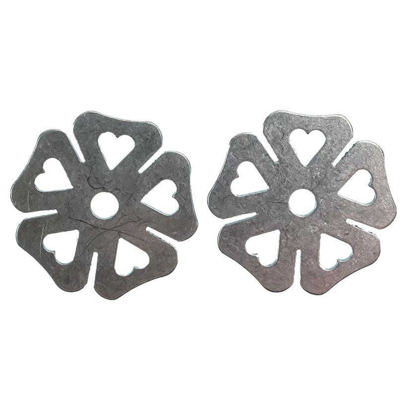 Dutton Bits Tack Silver / 1 3/8" Dutton Bits Silver 5 Point Cloverleaf Heart Spur Rowels Paired 1 3/8"