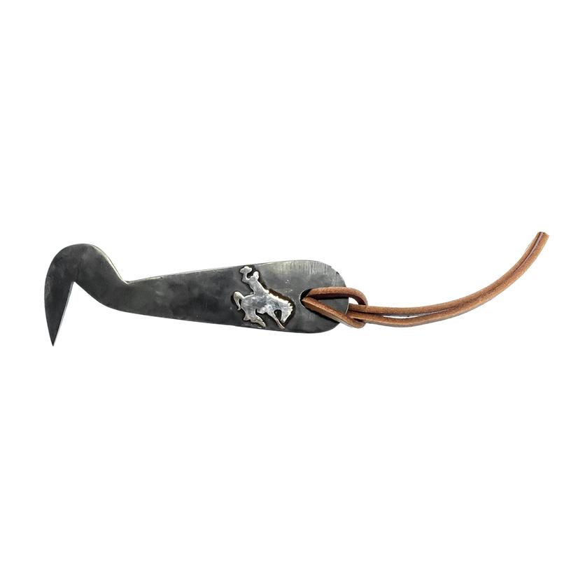 Easton Bit & Spur Supplies Black/Silver / 5 Easton Bit And Spur Hoof Pick With Bucking Horse Design