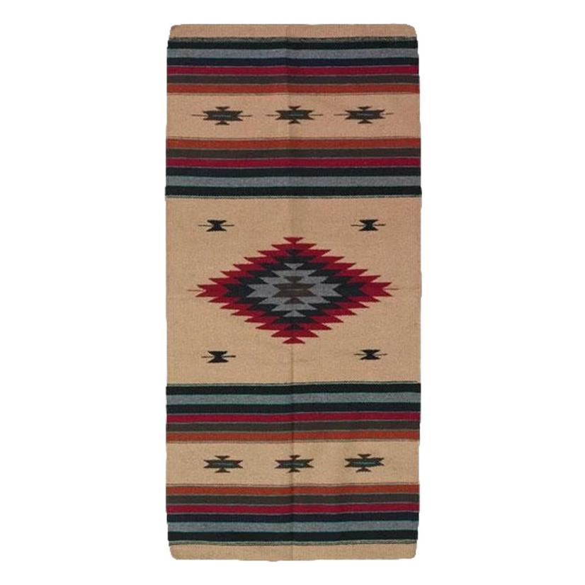 El Paso Saddle Blanket Home Decor Multi / 20X40 El Paso Saddle Blanket Handwoven Hacienda Rug H49
