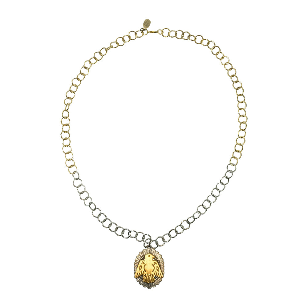 Erin Knight Designs Jewelry 32 Inch ERIN KNIGHT DESIGNS GOLD/SILVER THUNDERBIRD NECKLACE