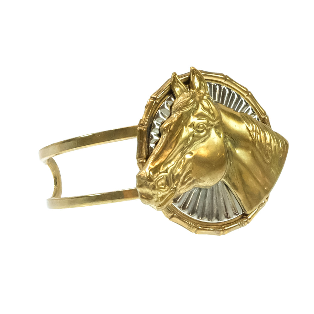 Erin Knight Designs Jewelry Erin Knight Designs Gold and Silver Horse Head Cuff