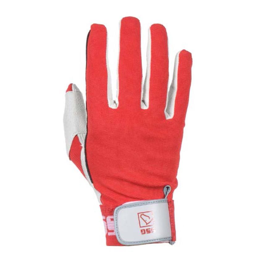 Fargo Trading Tack M/9 / Red Deluxe Team Roping Glove