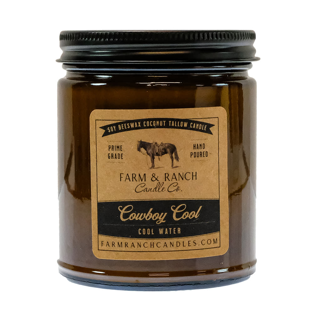 Farm and Ranch Candle Co. Home Decor Farm and Ranch Candle Co. Cowboy Cool Candle with Cool Water Scent