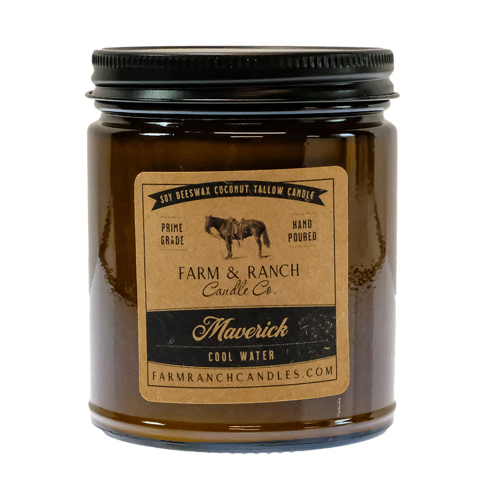 Farm and Ranch Candle Co. Home Decor Farm and Ranch Candle Co. Maverick Candle with Maverick Noir Scent