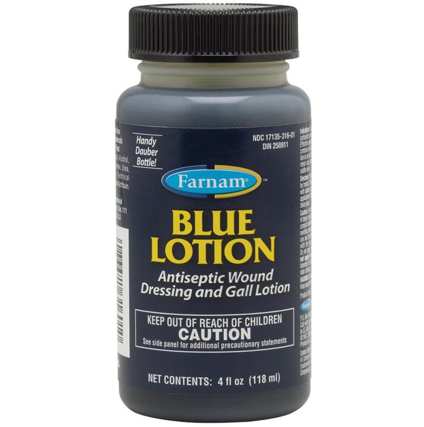 Farnam Supplies 4oz Blue Lotion Antiseptic Wound Dressing and Gall Lotion
