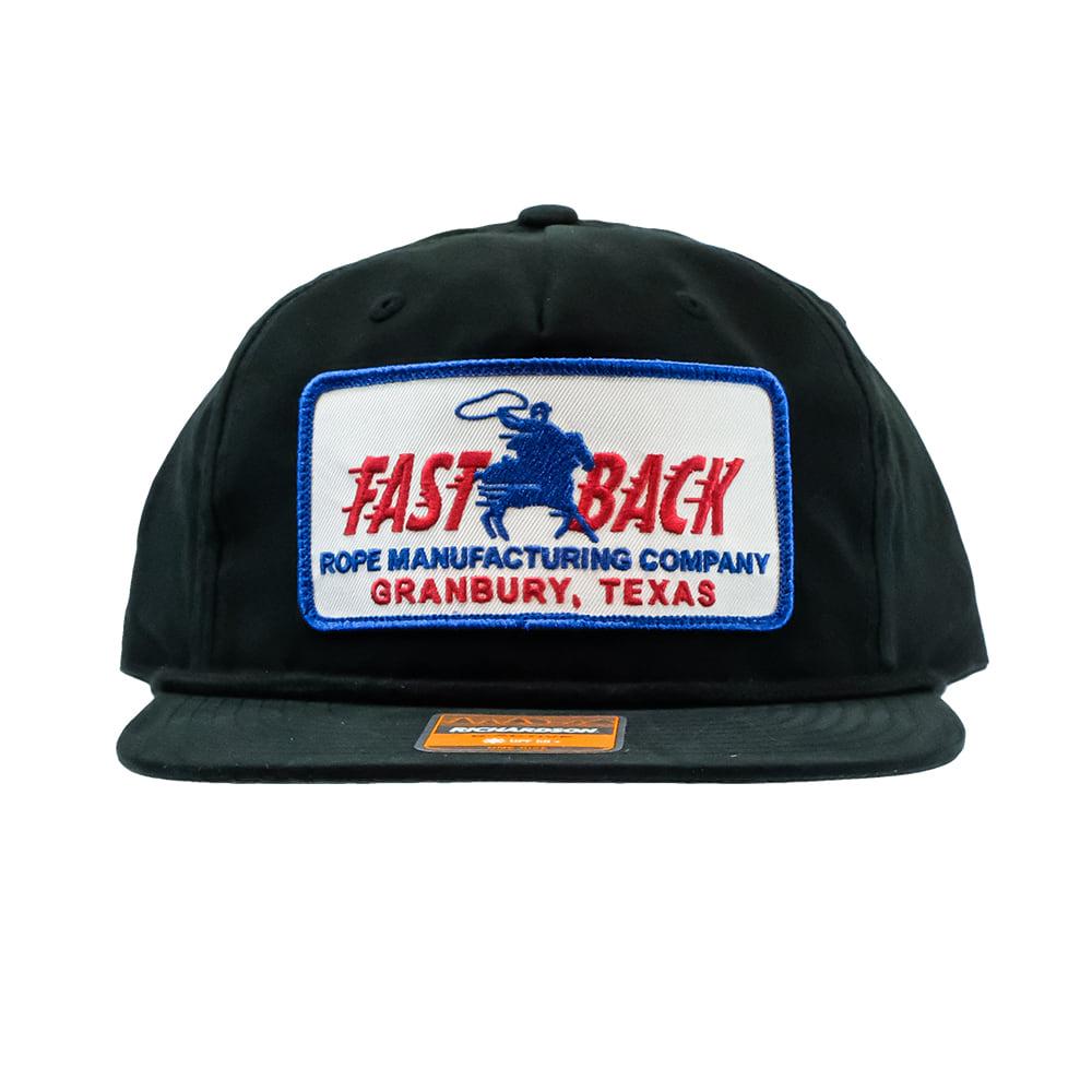 Fast Back Hats OSFA / BLACK Fast Back Black Retro Logo Cap