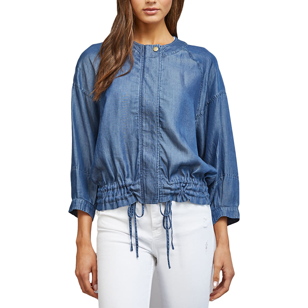 Fate Apparel Adjustable Hem 3/4 Sleeve Tencel Jacket
