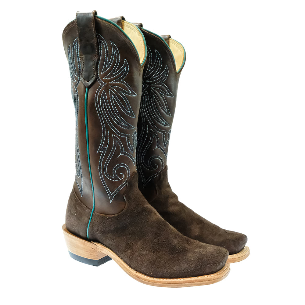 Fenoglio Footwear Fenoglio Women's Rough Out Chocolate Boots