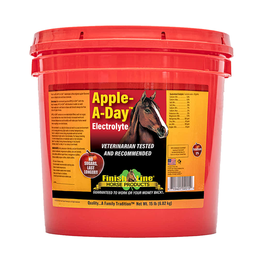 Finish Line Horse Supplies Red / 15lb Finish Line Apple A Day Electrolytes 15lbs.