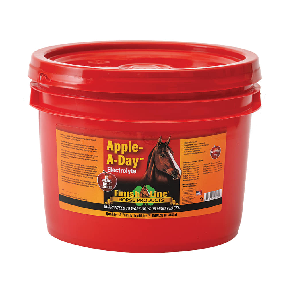 Finish Line Horse Supplies Red / 30lb Finish Line Apple A Day Electrolytes 30lbs.