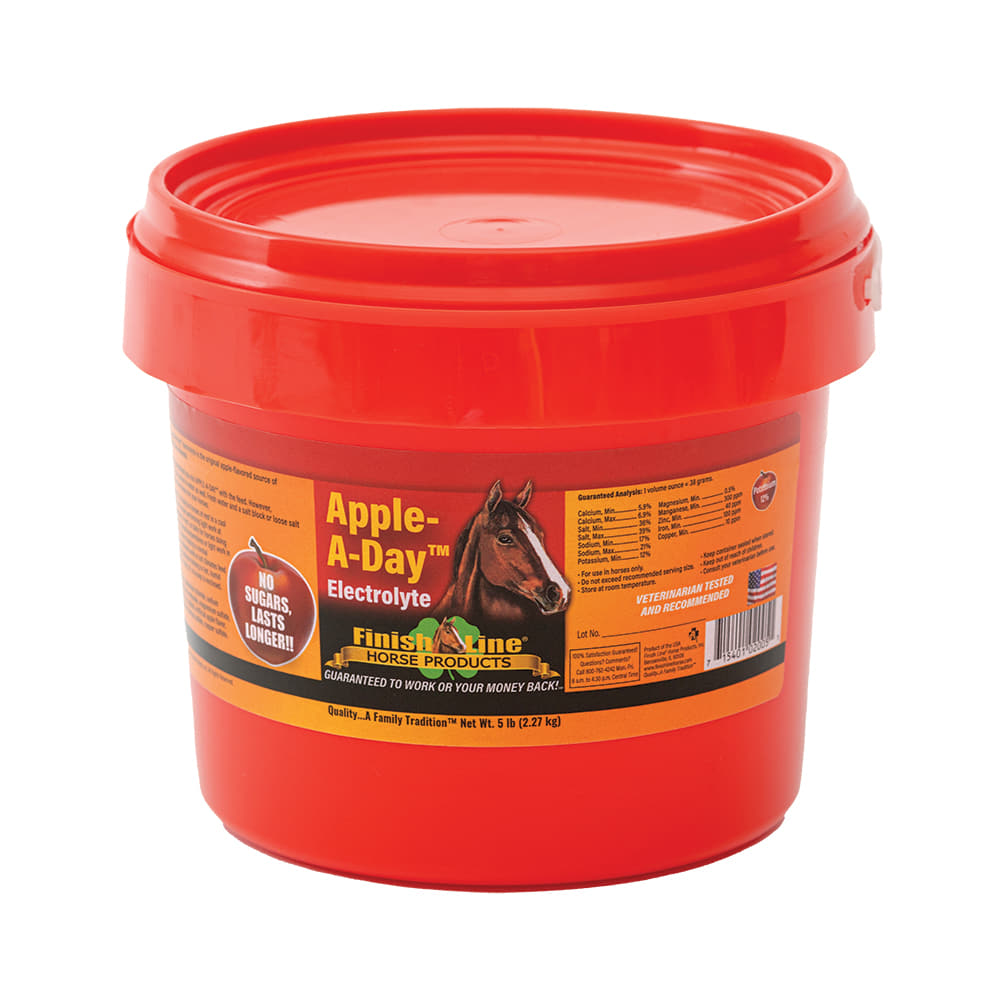 Finish Line Horse Supplies Red / 5lb Finish Line Apple A Day Electrolytes 5lbs.