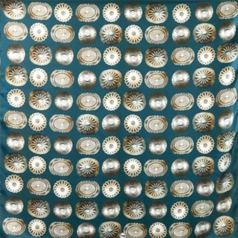 Fringe Scarves Jade / 35"x35" Jade Big Concho Print Wild Rag