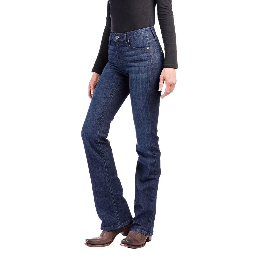 Haala Denim Apparel Haala Denim Women's Venice Bootcut Jeans in Deep Ocean Navy