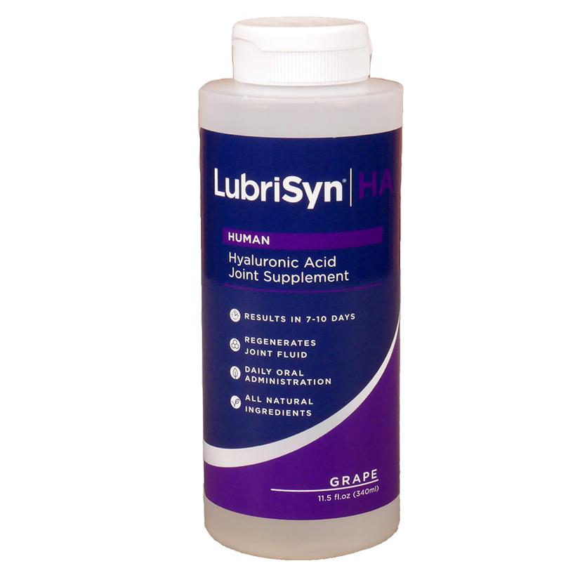 Halstrum 11.5 oz / Grape LubriSyn HA for People - Hyaluronic Acid Joint Supplement 11.5oz
