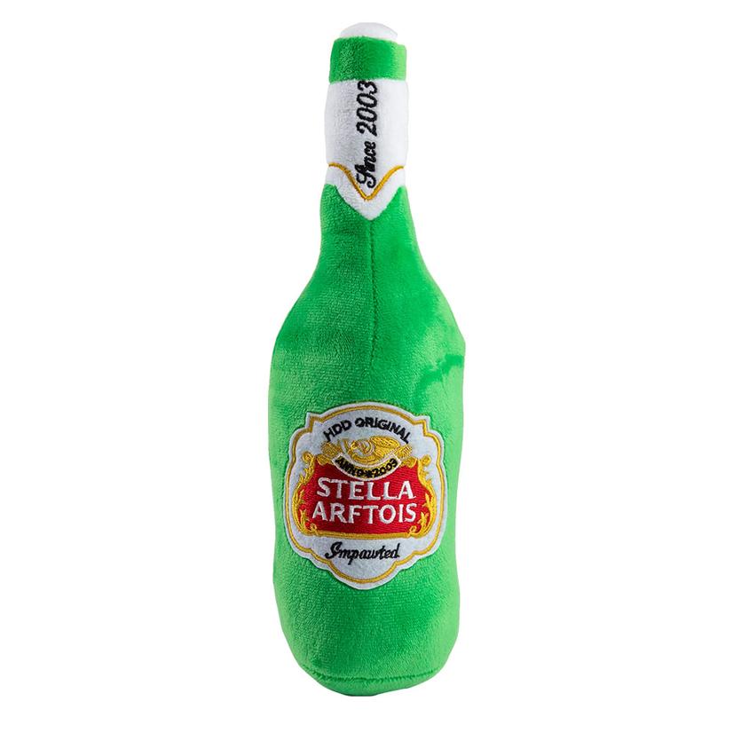 Haute Diggity Dog Supplies Green Haute Diggity Dog Green Stella Arftois Beer Bottle Squeaker Dog Toy