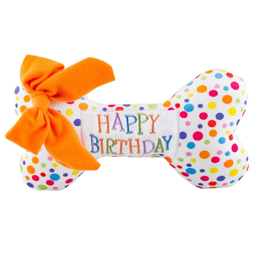Haute Diggity Dog Supplies XL / Multi Haute Diggity Dog Xlarge Happy Birthday Bone Dog Toy