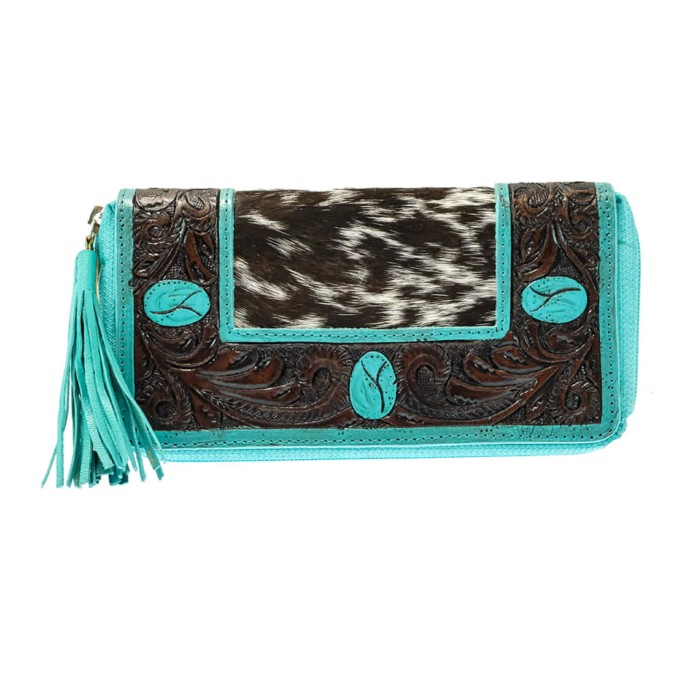 Haute Southern Hyde Other Haute Southern Hyde By Beth Marie Cowhide The Turquoise Dreams Wallet