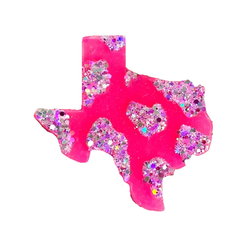 Heavenly Divine Creations Other Heavenly Divine Creations Pink Texas Cow Print Leather and Twine