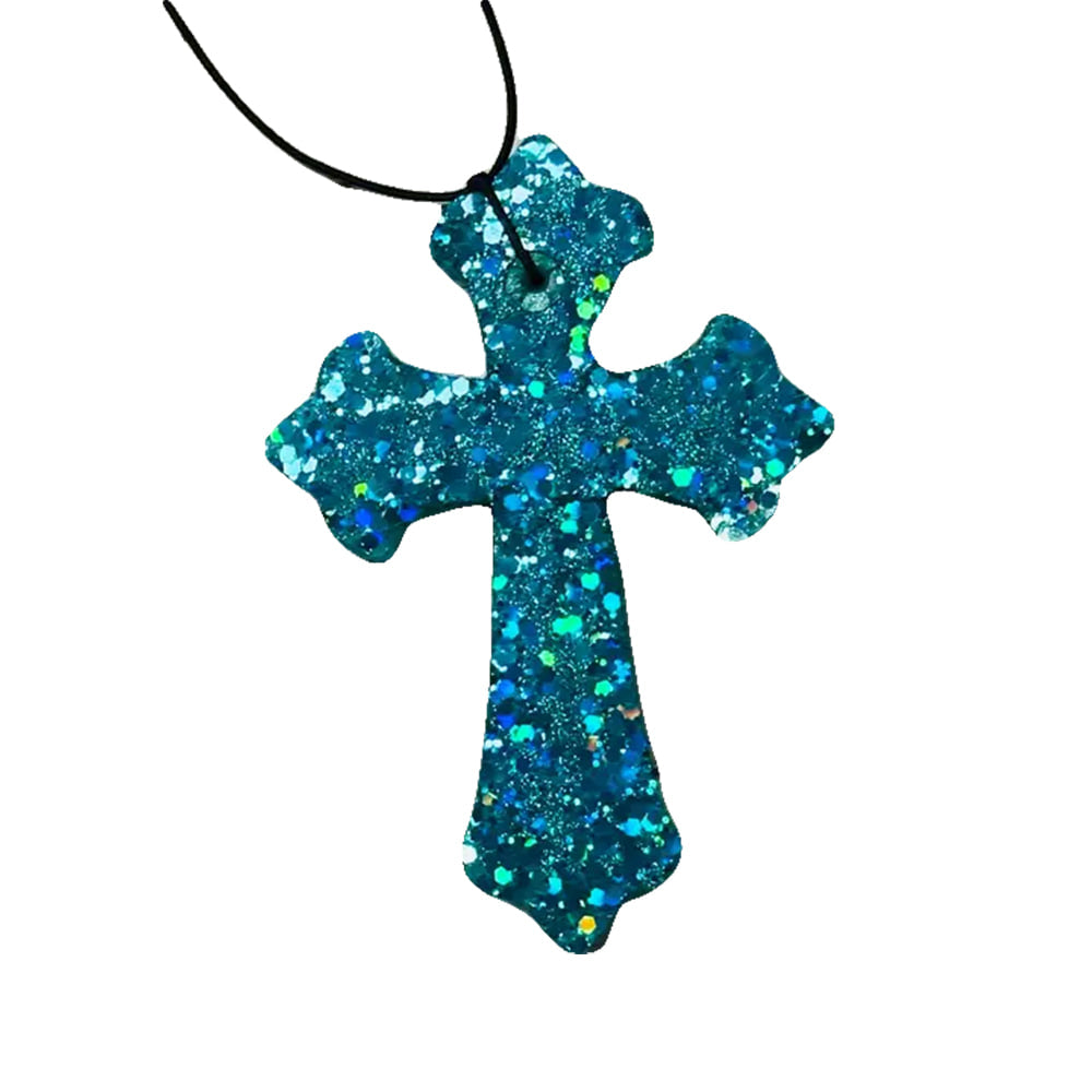 Heavenly Divine Creations Other Heavenly Divine Creations Turquoise Leather Cross Air Freshener
