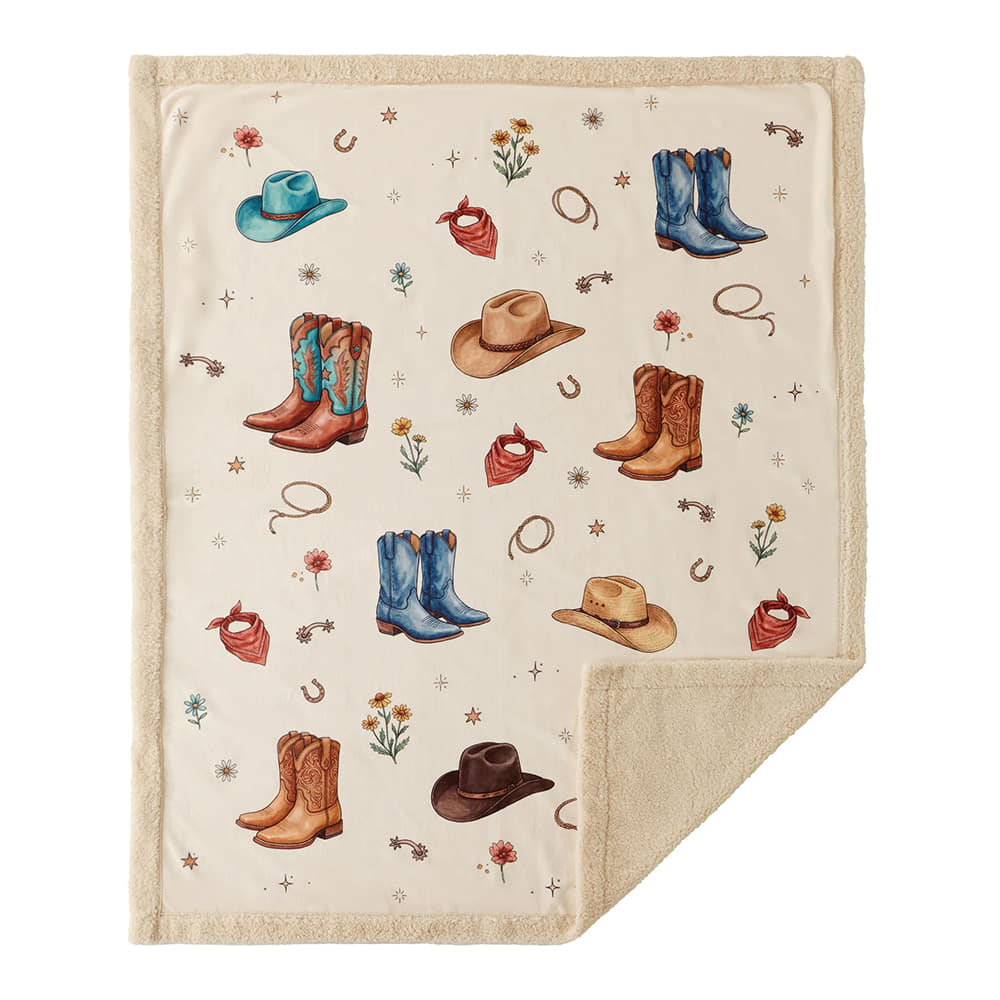 HiEnd Accents Home Decor HiEnd Accents Boots and Hats Campfire Sherpa Throw 54x68&nbsp;