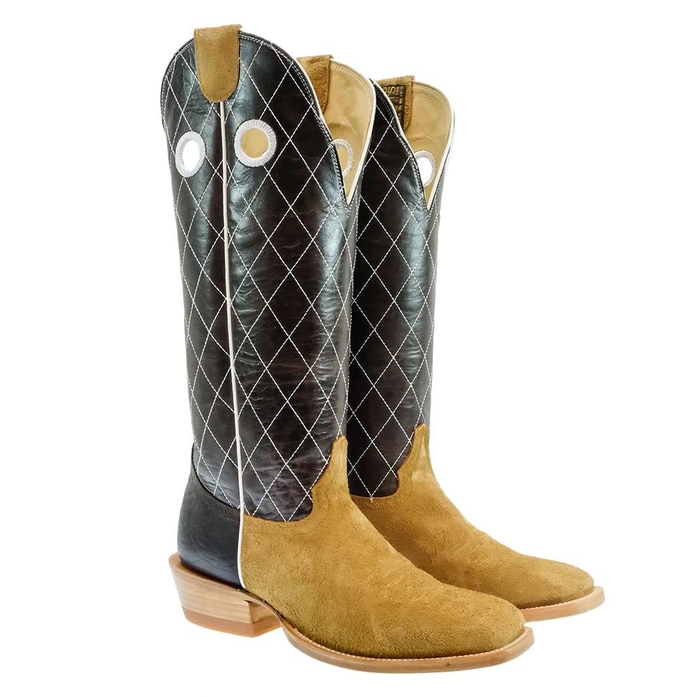 Hondo Boots Footwear Hondo Maple Rough Out Brown Volcano Top Men's Boots