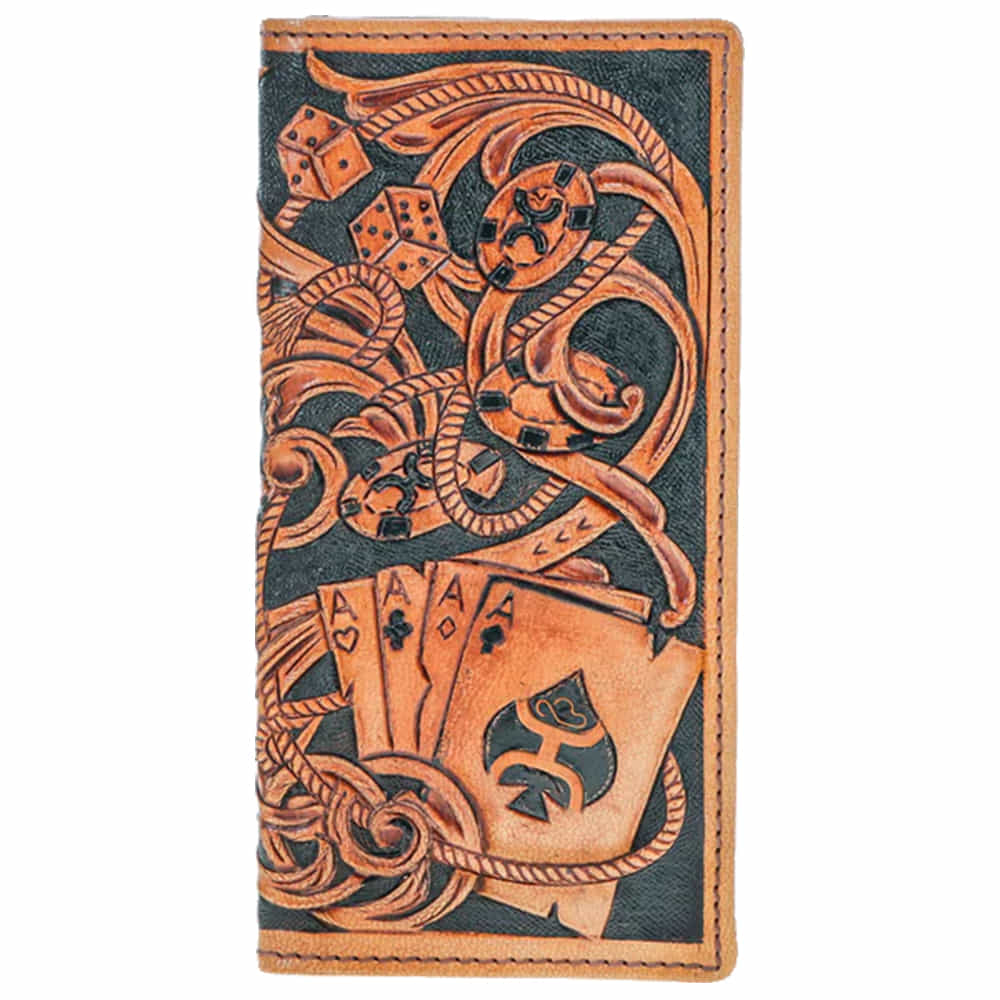 Hooey Apparel Hooey Gambler Tan Playing Card Rodeo Wallet