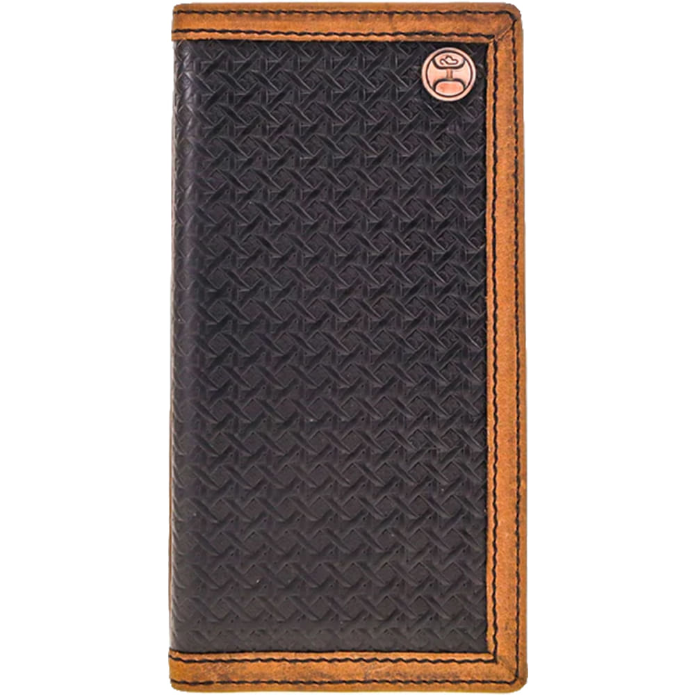 Hooey Other Hooey Hands Up Basketweave Black And Tan Rodeo Wallet