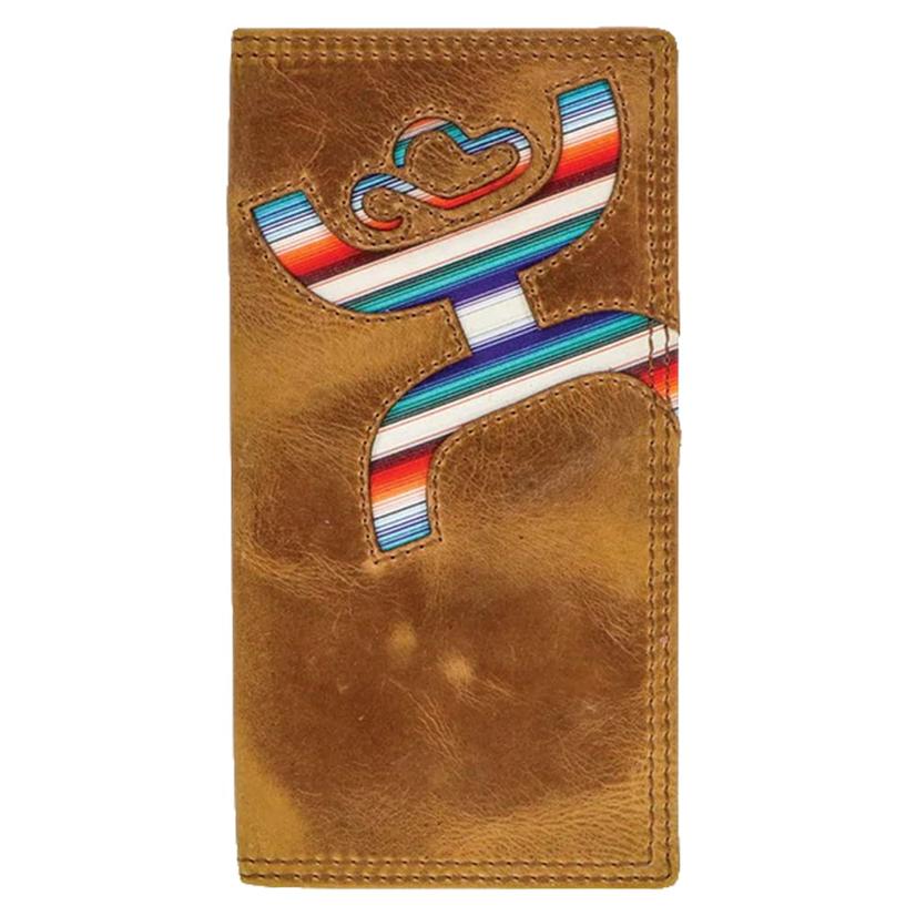 Hooey Other Multi / OSFA Hooey Laser Cut HandsUp Hooey Logo Rodeo Wallet with Sunset Serape Print Inlay