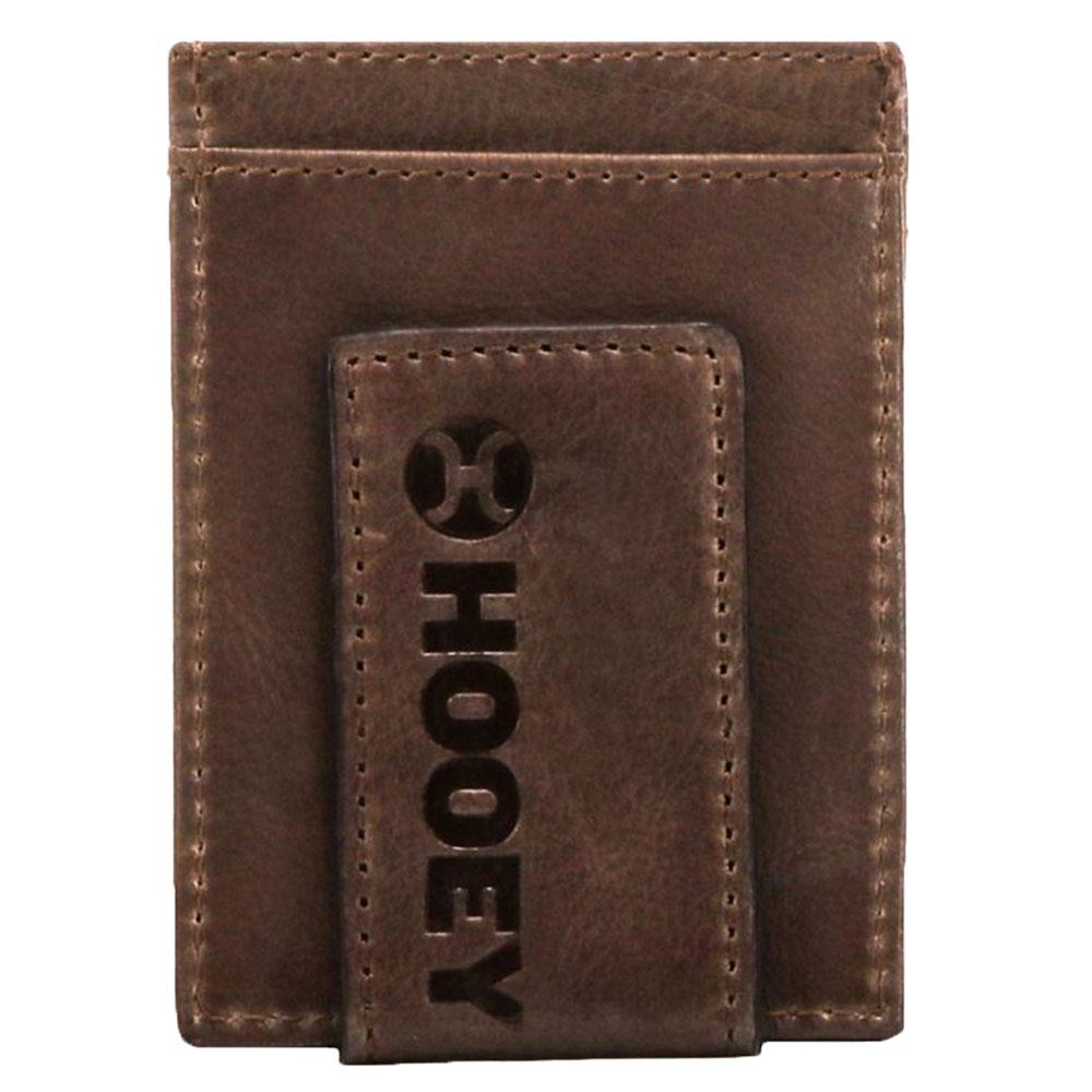 Hooey Other Multicolor / Osfa Hooey Basketweave Money Clip with Chocolate Brown Accent Pockets Clip