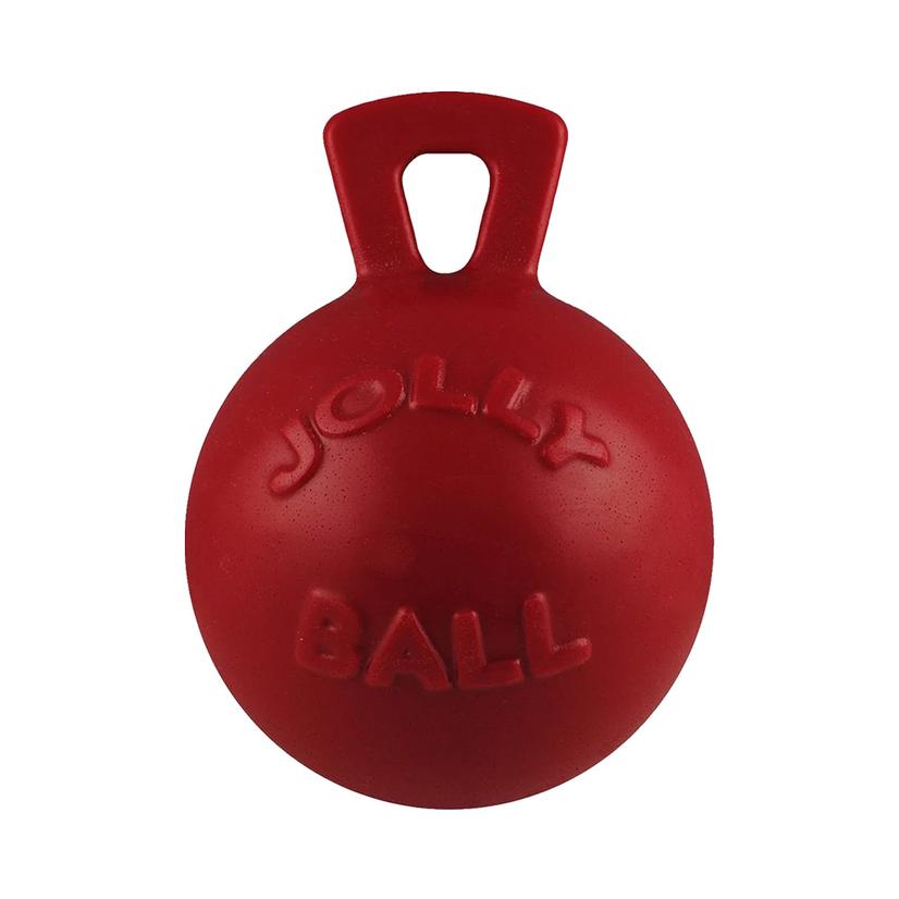 HORSEMEN`S PRIDE Supplies 6" / Red Jolly Pets Tug N Toss Dog Toy Medium