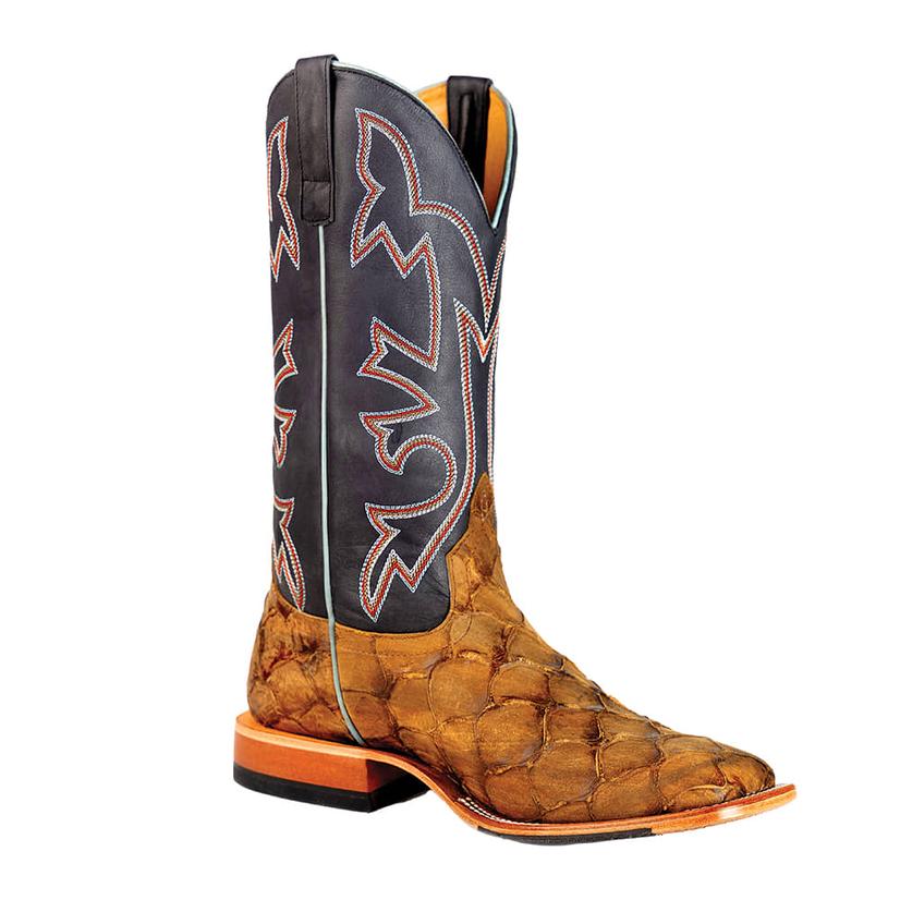 Horsepower Footwear Horse Power Honey Filet of Fish Print Black Maverick Men's Boot