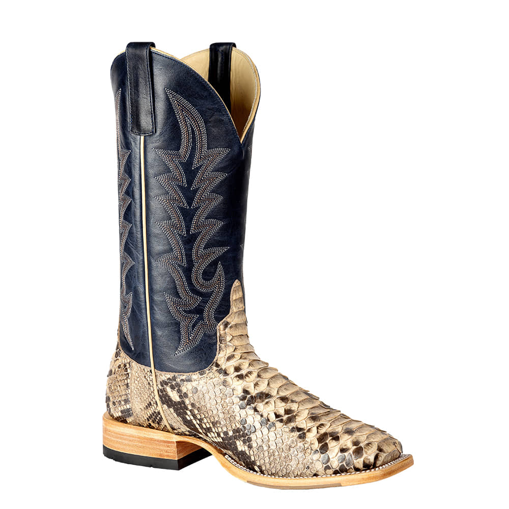 Horsepower Footwear Horsepower Mink Python 13" Blue Jeans Texas Top