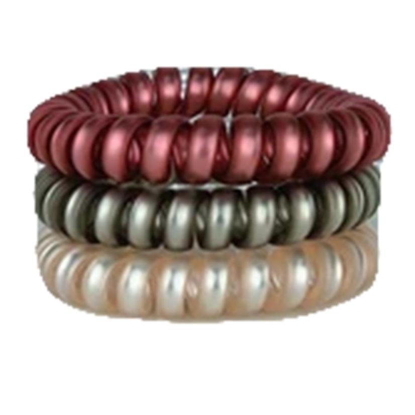 Hotline Hair Ties Other Burgundy/Green/White / OSFA Hotline Hair Ties Rose Pearl Set