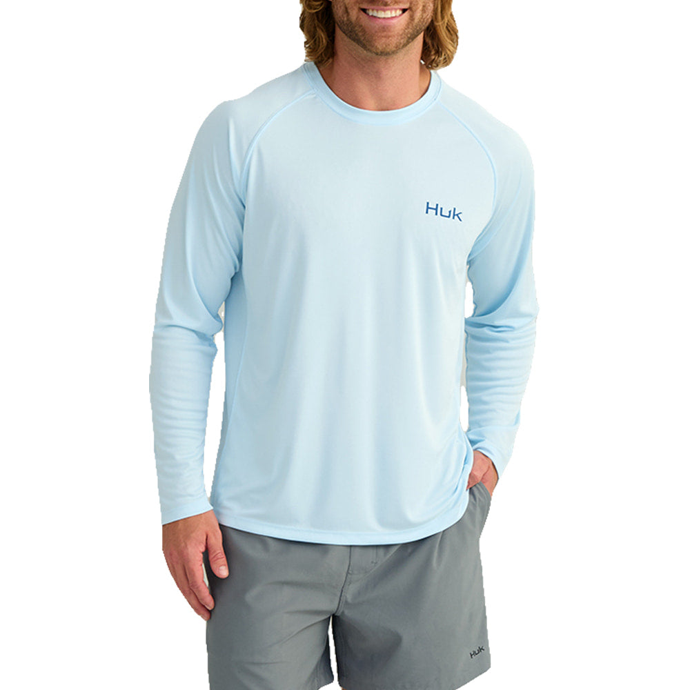 Huk Apparel Huk Ice Water KC Pursuit Long Sleeve Crew Neck Men's Graphic T-Shirt