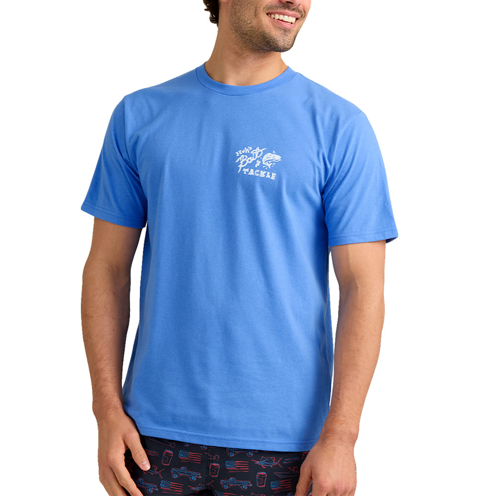 Huk Apparel Huk Men's Bait Graphic Short Sleeve Tee In Regatta