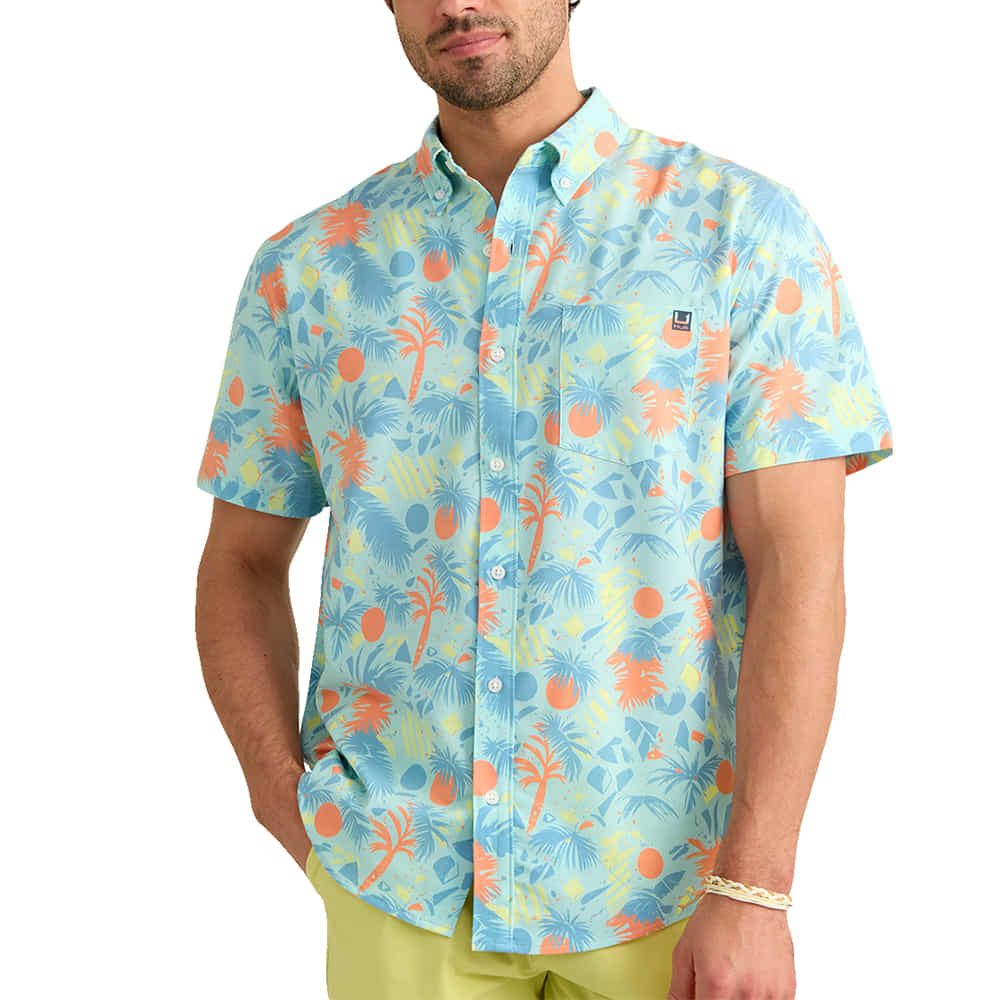 Huk Apparel Huk Men's Caicos Kona Short Sleeve Shirt