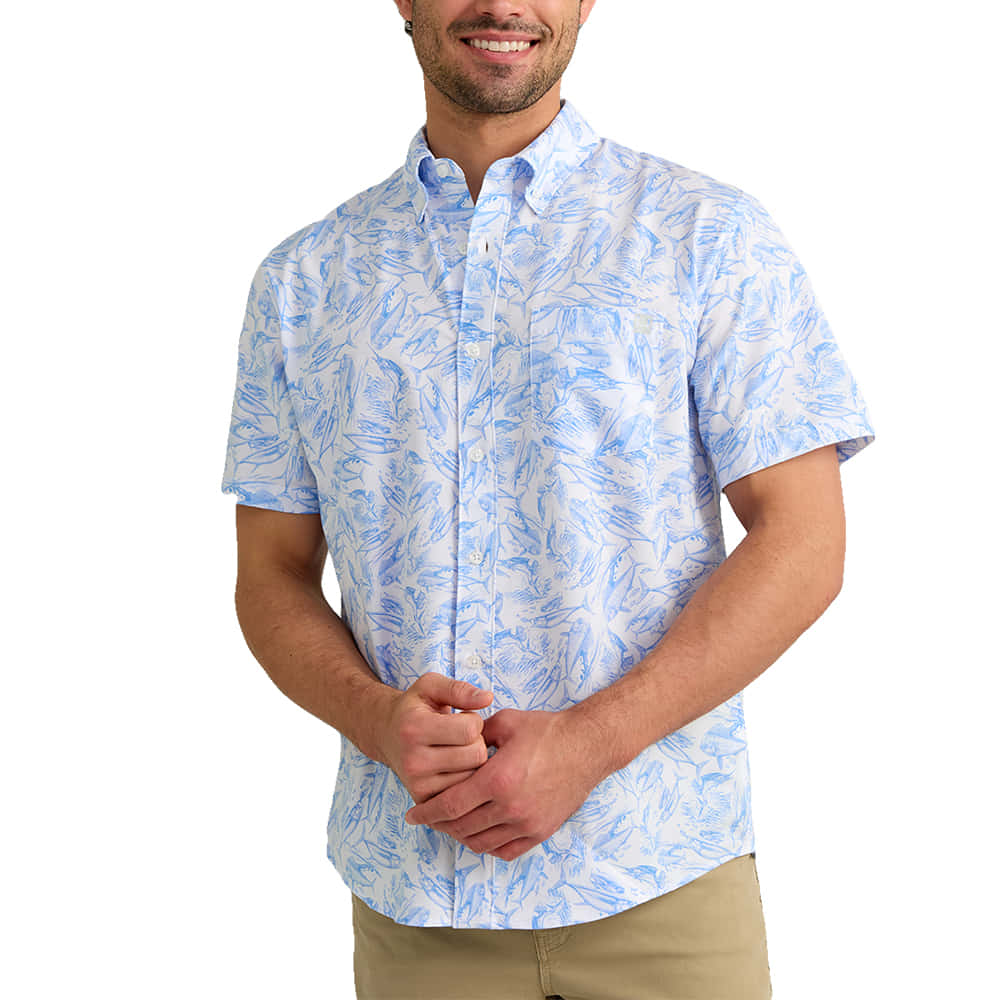 Huk Apparel Huk Men's Regatta Kona KC Printed Short Sleeve Shirt