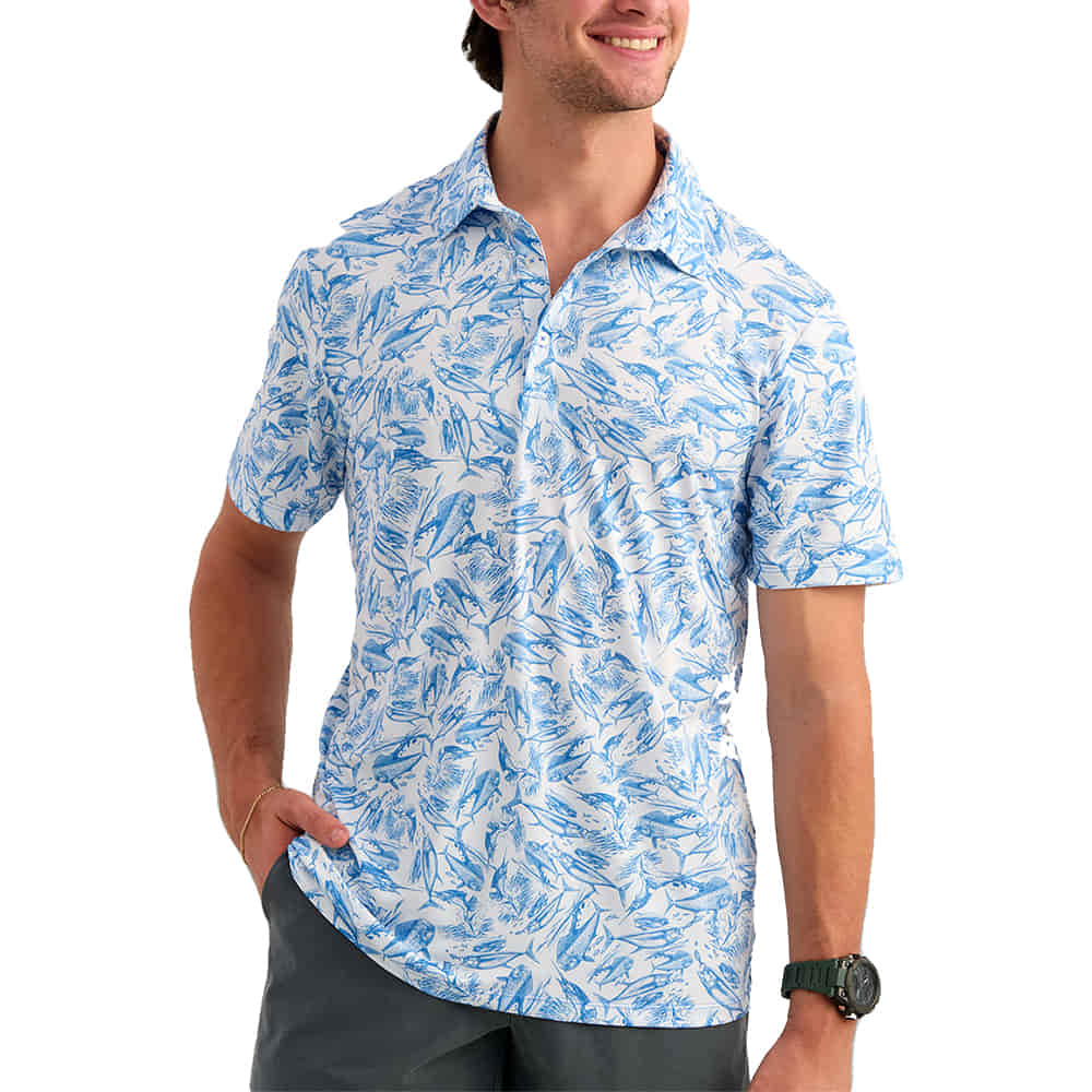 Huk Apparel Huk Men's Regatta Pursuit KC Printed Polo