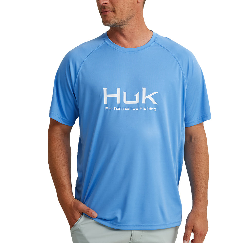 Huk Apparel Huk Pursuit Marolina Blue Graphic Short Sleeve Men's Shirt