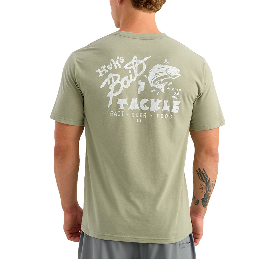 Huk Apparel MENS HUK BAIT SHORT SLEEVE TEE IN SEAGRASS